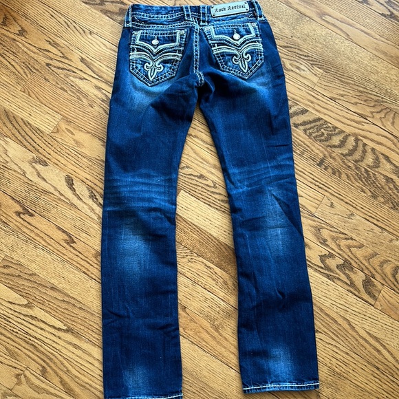 ❤️❤️HP❤️❤️Rock Revival Raven Straight Jeans - Picture 7 of 7